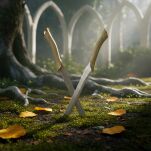 2 Krótkie Miecz Legolasa Inspirowany Lord of The Rings z Zawieszką 56 cm JT6036-A - 5