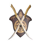 2 Krótkie Miecz Legolasa Inspirowany Lord of The Rings z Zawieszką 56 cm JT6036-A - 7