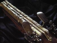 Signiertes doppelläufiges Steinschloss von Napoleonic GUN 1806 (1026) - 2