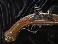 Signiertes doppelläufiges Steinschloss von Napoleonic GUN 1806 (1026) - 3