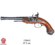 PISTOLET SKAŁKOWY DLA LEWORĘCZNYCH INDYJSKI Z XVIII W 1296G - 9