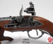 PISTOLET SKAŁKOWY DLA LEWORĘCZNYCH INDYJSKI Z XVIII W 1296G - 3