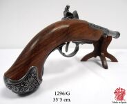 PISTOLET SKAŁKOWY DLA LEWORĘCZNYCH INDYJSKI Z XVIII W 1296G - 6