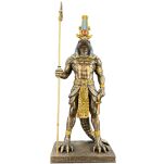 statuetka SOBEK - egipski Krokodyl - bóg Wód i rzek VERONESE (WU77201A4) - 11