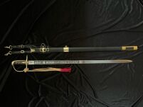SABRE Breitschwert OFFICER NAVAL wz 1976 mit Scheide - 2