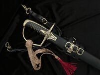 SABRE Breitschwert OFFICER NAVAL wz 1976 mit Scheide - 4