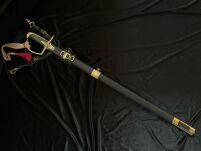 SABRE Breitschwert OFFICER NAVAL wz 1976 mit Scheide - 7