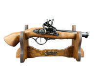 Włoski Pistolet Skałkowy z XVII w - Okładziny Drewniane  AG314.01 - 7