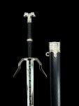 Mini Miecz Geralta z Pochwą 22 cm inspirowany Wiedźmin the Witcher Nożyk Do listów plus Stojak i pudełko prezentowe KW1040 - 10