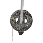 Drewniany Miecz Katana Lojalność, Odwaga i Moralność Inspirowany OSTATNI SAMURAJ z Pochwą i Stojakiem 103 cm JT10319 - 8