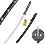 Drewniany Miecz Katana Lojalność, Odwaga i Moralność Inspirowany OSTATNI SAMURAJ z Pochwą i Stojakiem 103 cm JT10319 - 13