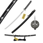 Drewniany Miecz Katana Lojalność, Odwaga i Moralność Inspirowany OSTATNI SAMURAJ z Pochwą i Stojakiem 103 cm JT10319 - 6