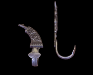 ZESTAW MYŚLIWSKICH WIESZAKÓW SREBRNYCH K1072 - 3