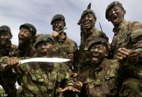 Duży nóż maczeta Kukri survivalowa 38 cm HK-717 - 7