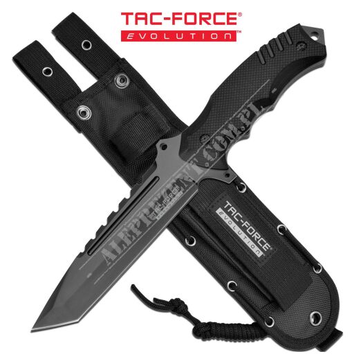 Taktyczny nóż ostrze TANTO stałe TAC FORCE 31 cm TFE-FIX017T-BK