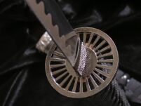 Ehre Katana Schwert - Echt Samurai Schwert aus Stahl mit Einer Lackiert Scheide zur Dekoration- Samurai Schwerter Geeignet als Anime Deko - Japanisches Sword - Katana Schwerter - SW-68B - 4