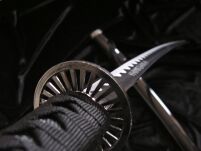 Ehre Katana Schwert - Echt Samurai Schwert aus Stahl mit Einer Lackiert Scheide zur Dekoration- Samurai Schwerter Geeignet als Anime Deko - Japanisches Sword - Katana Schwerter - SW-68B - 2