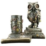 STEAMPUNK SOWA STOJAK NA KOMÓRKĘ I DŁUGOPISY VERONESE  (WU77491A4) - 9