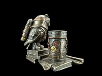 STEAMPUNK SOWA STOJAK NA KOMÓRKĘ I DŁUGOPISY VERONESE  (WU77491A4) - 7
