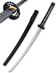 Katana Schwert scharf echt zum Training Metall Stahl 1045 Samurai 100% handgefertigt Nur für Erwachsene - 18 Jahre erforderlich 5KN5-420