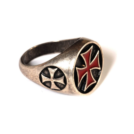 HISTORYCZNY PIERŚCIEŃ  TEMPLARIUSZY(AG806/21.01)