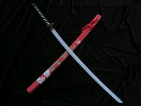 Katana Great Dragon Sword Echtes Metall nicht scharfes Samurai-Schwert aus Stahl mit Scheide zur Dekoration für einen Sammler oder als Geschenk 4KM100-405RD - 4