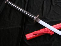 Katana Great Dragon Sword Echtes Metall nicht scharfes Samurai-Schwert aus Stahl mit Scheide zur Dekoration für einen Sammler oder als Geschenk 4KM100-405RD - 6
