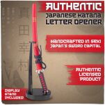 Oryginalna Japońska Katana Sanada Yukimura Nożyk do Listów ze Stojakiem KT-22S - 6