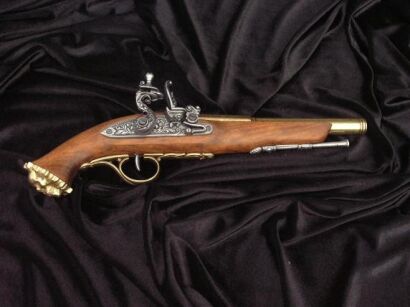 PIRATES privateer GUN Im achtzehnten Jahrhundert Steinschloss (1103 / L)