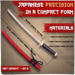 Oryginalna Japońska Katana Sakamoto Ryouma Nożyk do Listów ze Stojakiem MT-32R - 4
