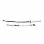 Profesjonalny Ostry Miecz Katana Ponury Żniwiarz Stal 1095 z Pochwą Stojakiem i Skrzynią Prezentową GXSW-05 - 5
