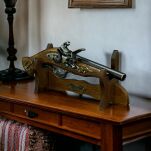 HISTORYCZNY HISZPAŃSKI PISTOLET SKAŁKOWY (W179) - 8