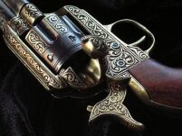UNIQUE REPLICA GUN - 45 Kaliber Revolver verziert S.COLT USA 1886. (M-1280 / L) - 2