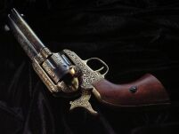 UNIQUE REPLICA GUN - 45 Kaliber Revolver verziert S.COLT USA 1886. (M-1280 / L) - 4