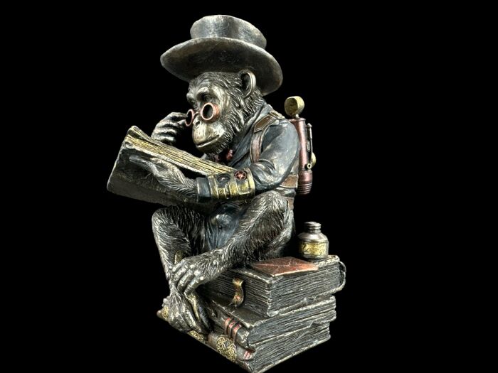 STEAMPUNK CHIMPANZEE Gelehrter VERONESE (WU76796A4)