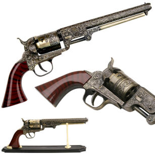 SMB-110 DEKORATIV WESTERN REVOLVER DISPLAY 13 "GESAMT