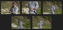 MIECZ SAMURAJSKI KATANA DO TRENINGU , STAL WYSOKOWĘGLOWA 1095 WARSTWOWANA RĘCZNIE KUTA, PIĘKNA TSUBA 8000 WARSTW + STOJAK R405 - 3