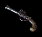 ANTYCZNY PISTOLET SKAŁKOWY Z XVIII W. (K1115) - 4