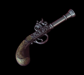ANTYCZNY PISTOLET SKAŁKOWY Z XVIII W. (K1115) - 2