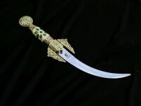 ARABSKI BOGATO ZDOBIONY ZAKRZYWIONY SZTYLET 505 - 2