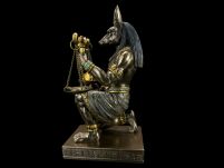 rzeźba Egipski klęczący bóg śmierci ANUBIS -opiekun zmarłych VERONESE WU77959A4 - 3