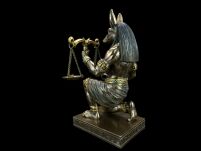 rzeźba Egipski klęczący bóg śmierci ANUBIS -opiekun zmarłych VERONESE WU77959A4 - 4