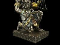rzeźba Egipski klęczący bóg śmierci ANUBIS -opiekun zmarłych VERONESE WU77959A4 - 7
