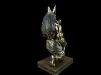 rzeźba Egipski klęczący bóg śmierci ANUBIS -opiekun zmarłych VERONESE WU77959A4 - 8