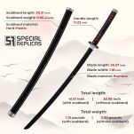 Miecz Katana Demon Slayer Kamado Tanjirous Drewniany JT10650 - 4
