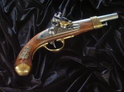 Signierte napoleonische REPLIKA GUN SCHWARZ Pulver 1806 (1063)