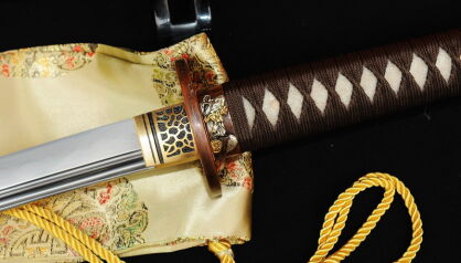 Katana Samuraischwert MARU, Hartstahl 1095, von Hand geschmiedet, wunderschön SAYA, R358