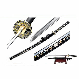 Katana Schwert scharf echt zum Training Metall Stahl 1045 Samurai 100% handgefertigt Nur für Erwachsene - 18 Jahre erforderlich SW-9263